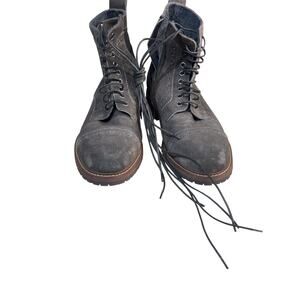 Aston Gray suede lace up boot size 10 good condition